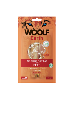 1061 Earth NOOHIDE M Flat Bar with Beef